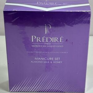 Predire Paris Moroccan Liquid Gold Manicure Set Almond Milk & Honey NEW SEALED